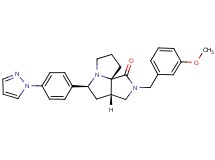(3aS*,5S*,9aS*)-2-(3-methoxybenzyl)-5-[4-(1H-pyrazol-1-yl)phenyl]hexahydro-7H-pyrrolo[3,4-g]pyrrolizin-1(2H)-one