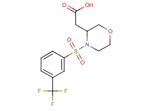 (4-{[3-(trifluoromethyl)phenyl]sulfonyl}-3-morpholinyl)acetic acid