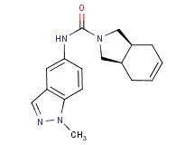 (3aR*,7aS*)-N-(1-methyl-1H-indazol-5-yl)-1,3,3a,4,7,7a-hexahydro-2H-isoindole-2-carboxamide