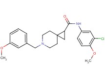 N-(3-chloro-4-methoxyphenyl)-6-(3-methoxybenzyl)-6-azaspiro[2.5]octane-1-carboxamide