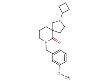 2-cyclobutyl-7-(3-methoxybenzyl)-2,7-diazaspiro[4.5]decan-6-one