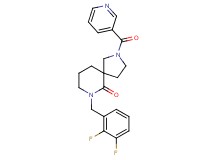 7-(2,3-difluorobenzyl)-2-(3-pyridinylcarbonyl)-2,7-diazaspiro[4.5]decan-6-one