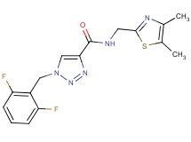 1-(2,6-difluorobenzyl)-N-[(4,5-dimethyl-1,3-thiazol-2-yl)methyl]-1H-1,2,3-triazole-4-carboxamide