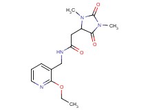 2-(1,3-dimethyl-2,5-dioxoimidazolidin-4-yl)-N-[(2-ethoxypyridin-3-yl)methyl]acetamide