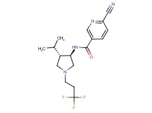 6-cyano-N-[rel-(3R,4S)-4-isopropyl-1-(3,3,3-trifluoropropyl)-3-pyrrolidinyl]nicotinamide hydrochloride