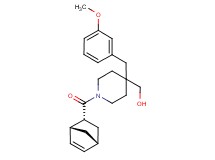 [1-[(1R*,2R*,4R*)-bicyclo[2.2.1]hept-5-en-2-ylcarbonyl]-4-(3-methoxybenzyl)-4-piperidinyl]methanol