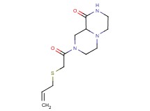 8-[(allylthio)acetyl]hexahydro-2H-pyrazino[1,2-a]pyrazin-1(6H)-one