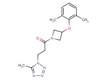 1-{3-[3-(2,6-dimethylphenoxy)-1-azetidinyl]-3-oxopropyl}-5-methyl-1H-tetrazole