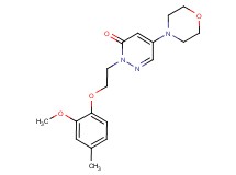 2-[2-(2-methoxy-4-methylphenoxy)ethyl]-5-morpholin-4-ylpyridazin-3(2H)-one