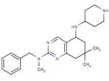 N~2~-benzyl-N~2~,7,7-trimethyl-N~5~-4-piperidinyl-5,6,7,8-tetrahydro-2,5-quinazolinediamine dihydrochloride
