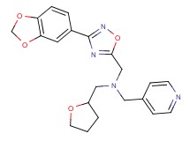 1-[3-(1,3-benzodioxol-5-yl)-1,2,4-oxadiazol-5-yl]-N-(4-pyridinylmethyl)-N-(tetrahydro-2-furanylmethyl)methanamine
