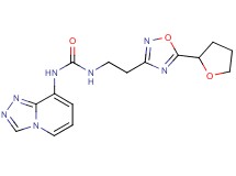 N-{2-[5-(tetrahydrofuran-2-yl)-1,2,4-oxadiazol-3-yl]ethyl}-N'-[1,2,4]triazolo[4,3-a]pyridin-8-ylurea