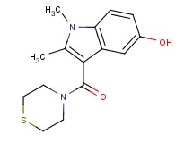 1,2-dimethyl-3-(thiomorpholin-4-ylcarbonyl)-1H-indol-5-ol