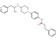 N-[4-(4-{[1-methyl-2-(3-pyridinyl)ethyl]amino}-1-piperidinyl)phenyl]-3-phenylpropanamide