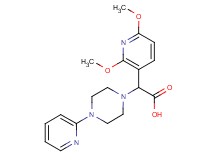 (2,6-dimethoxypyridin-3-yl)(4-pyridin-2-ylpiperazin-1-yl)acetic acid