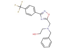 2-[benzyl({3-[4-(trifluoromethyl)phenyl]-1,2,4-oxadiazol-5-yl}methyl)amino]ethanol
