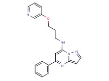 5-phenyl-N-[3-(3-pyridinyloxy)propyl]pyrazolo[1,5-a]pyrimidin-7-amine