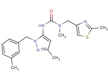 N-methyl-N'-[3-methyl-1-(3-methylbenzyl)-1H-pyrazol-5-yl]-N-[(2-methyl-1,3-thiazol-4-yl)methyl]urea