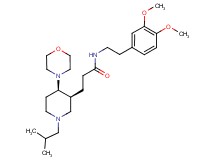N-[2-(3,4-dimethoxyphenyl)ethyl]-3-[(3S*,4R*)-1-isobutyl-4-(4-morpholinyl)-3-piperidinyl]propanamide
