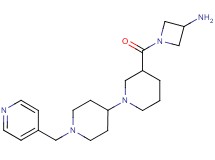1-{[1'-(pyridin-4-ylmethyl)-1,4'-bipiperidin-3-yl]carbonyl}azetidin-3-amine