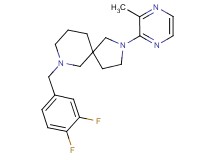 7-(3,4-difluorobenzyl)-2-(3-methyl-2-pyrazinyl)-2,7-diazaspiro[4.5]decane