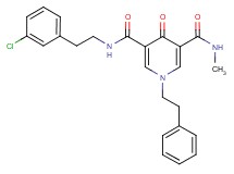 N-[2-(3-chlorophenyl)ethyl]-N'-methyl-4-oxo-1-(2-phenylethyl)-1,4-dihydro-3,5-pyridinedicarboxamide