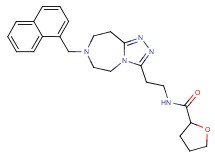 N-{2-[7-(1-naphthylmethyl)-6,7,8,9-tetrahydro-5H-[1,2,4]triazolo[4,3-d][1,4]diazepin-3-yl]ethyl}tetrahydro-2-furancarboxamide