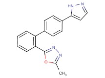 2-methyl-5-[4'-(1H-pyrazol-5-yl)biphenyl-2-yl]-1,3,4-oxadiazole