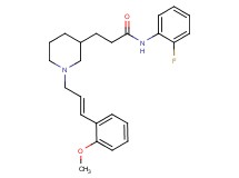 N-(2-fluorophenyl)-3-{1-[(2E)-3-(2-methoxyphenyl)-2-propen-1-yl]-3-piperidinyl}propanamide