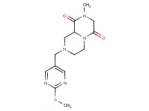 2-methyl-8-{[2-(methylthio)pyrimidin-5-yl]methyl}tetrahydro-2H-pyrazino[1,2-a]pyrazine-1,4(3H,6H)-dione