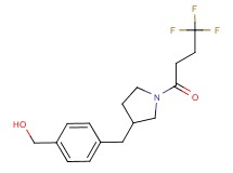 (4-{[1-(4,4,4-trifluorobutanoyl)pyrrolidin-3-yl]methyl}phenyl)methanol