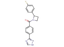 3-(4-{[2-(4-fluorophenyl)azetidin-1-yl]carbonyl}phenyl)-1H-1,2,4-triazole