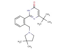 6-tert-butyl-2-{2-[(3,3-dimethylpyrrolidin-1-yl)methyl]phenyl}pyrimidin-4(3H)-one
