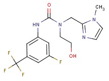 N'-[3-fluoro-5-(trifluoromethyl)phenyl]-N-(2-hydroxyethyl)-N-[(1-methyl-1H-imidazol-2-yl)methyl]urea