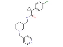 1-(4-chlorophenyl)-N-{[1-(4-pyridinylmethyl)-3-piperidinyl]methyl}cyclopropanecarboxamide