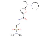 N-{2-[(dimethylamino)sulfonyl]ethyl}-5-(1-piperidin-1-ylethyl)-2-furamide