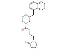 1-{4-[2-(1-naphthylmethyl)-4-morpholinyl]-4-oxobutyl}-2-pyrrolidinone