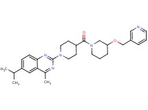 6-isopropyl-4-methyl-2-(4-{[3-(3-pyridinylmethoxy)-1-piperidinyl]carbonyl}-1-piperidinyl)quinazoline