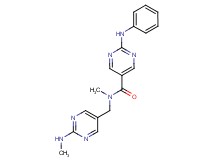 2-anilino-N-methyl-N-{[2-(methylamino)-5-pyrimidinyl]methyl}-5-pyrimidinecarboxamide
