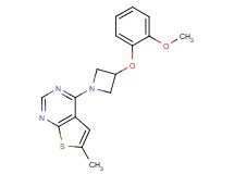 4-[3-(2-methoxyphenoxy)-1-azetidinyl]-6-methylthieno[2,3-d]pyrimidine