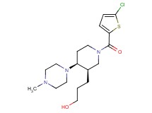 3-[(3R*,4S*)-1-[(5-chloro-2-thienyl)carbonyl]-4-(4-methylpiperazin-1-yl)piperidin-3-yl]propan-1-ol