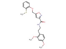 N-[2-(2,4-dimethoxyphenyl)ethyl]-5-{[2-(methylthio)phenoxy]methyl}-3-isoxazolecarboxamide