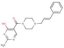 2-methyl-5-({4-[(2E)-3-phenylprop-2-en-1-yl]piperazin-1-yl}carbonyl)pyrimidin-4-ol