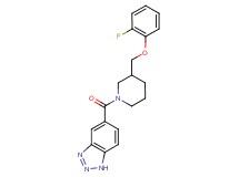 5-({3-[(2-fluorophenoxy)methyl]-1-piperidinyl}carbonyl)-1H-1,2,3-benzotriazole