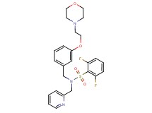 2,6-difluoro-N-{3-[2-(4-morpholinyl)ethoxy]benzyl}-N-(2-pyridinylmethyl)benzenesulfonamide