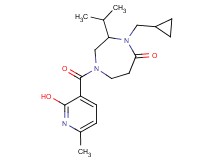 4-(cyclopropylmethyl)-1-[(2-hydroxy-6-methyl-3-pyridinyl)carbonyl]-3-isopropyl-1,4-diazepan-5-one