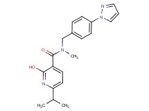 2-hydroxy-6-isopropyl-N-methyl-N-[4-(1H-pyrazol-1-yl)benzyl]nicotinamide
