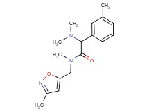 2-(dimethylamino)-N-methyl-N-[(3-methyl-5-isoxazolyl)methyl]-2-(3-methylphenyl)acetamide