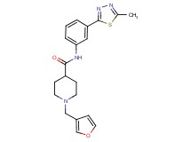 1-(3-furylmethyl)-N-[3-(5-methyl-1,3,4-thiadiazol-2-yl)phenyl]-4-piperidinecarboxamide