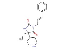 5-ethyl-3-[(2E)-3-phenyl-2-propen-1-yl]-5-(4-piperidinyl)-2,4-imidazolidinedione hydrochloride
